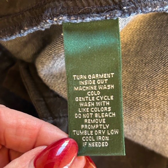 Lauren by Ralph Lauren Jean Co Premium Women’s Blue Denim Pencil Skirt Sz 14 - Picture 10 of 13